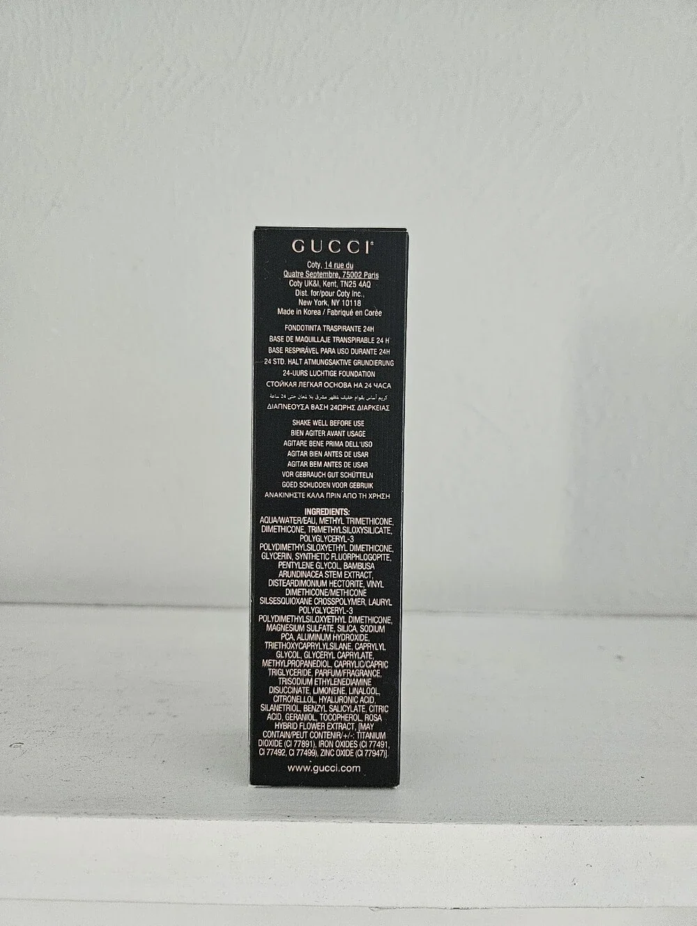 New In Box- Gucci Éternité De Beauté 24H Luminous Matte Breathable Foundation